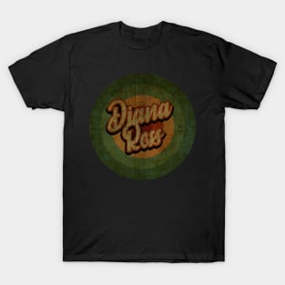 Circle Retro Vintage Diana Ross 80s T-Shirt